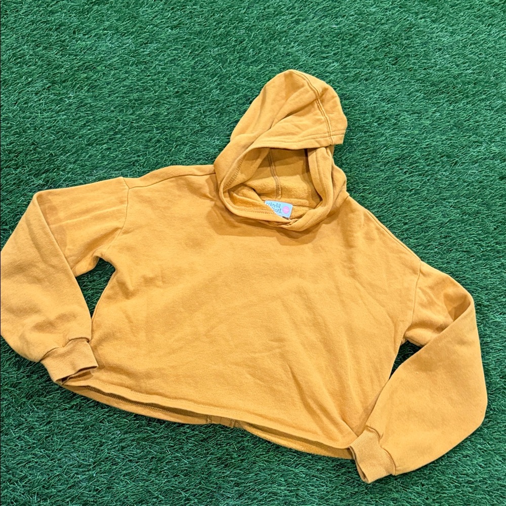 Colorful Planet Teen - Cropped Hooded Sweatshirt